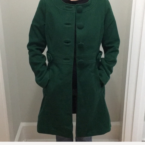 Banana Republic Jackets & Blazers - Green button coat, Banana Republic